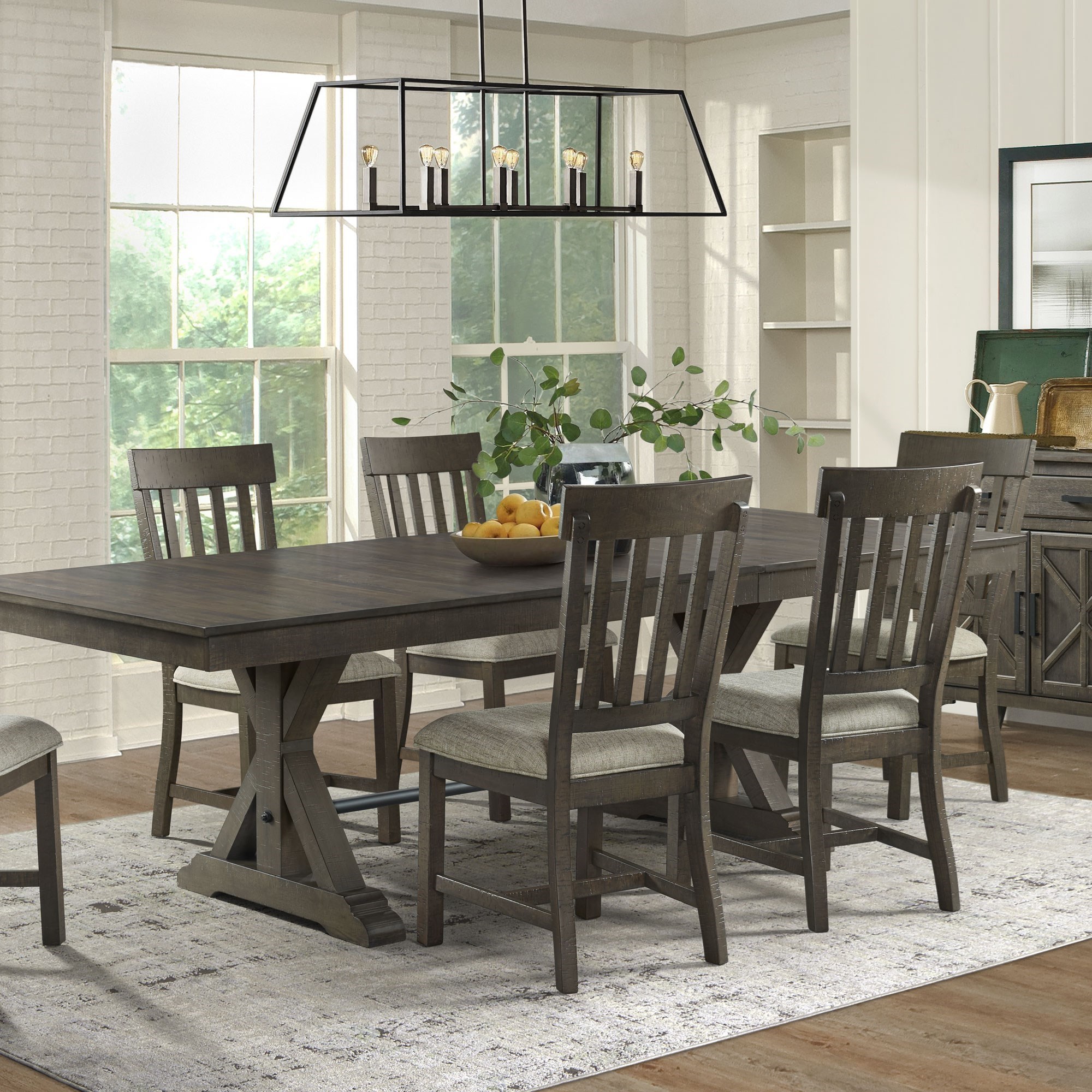 Slat back farmhouse discount chairs